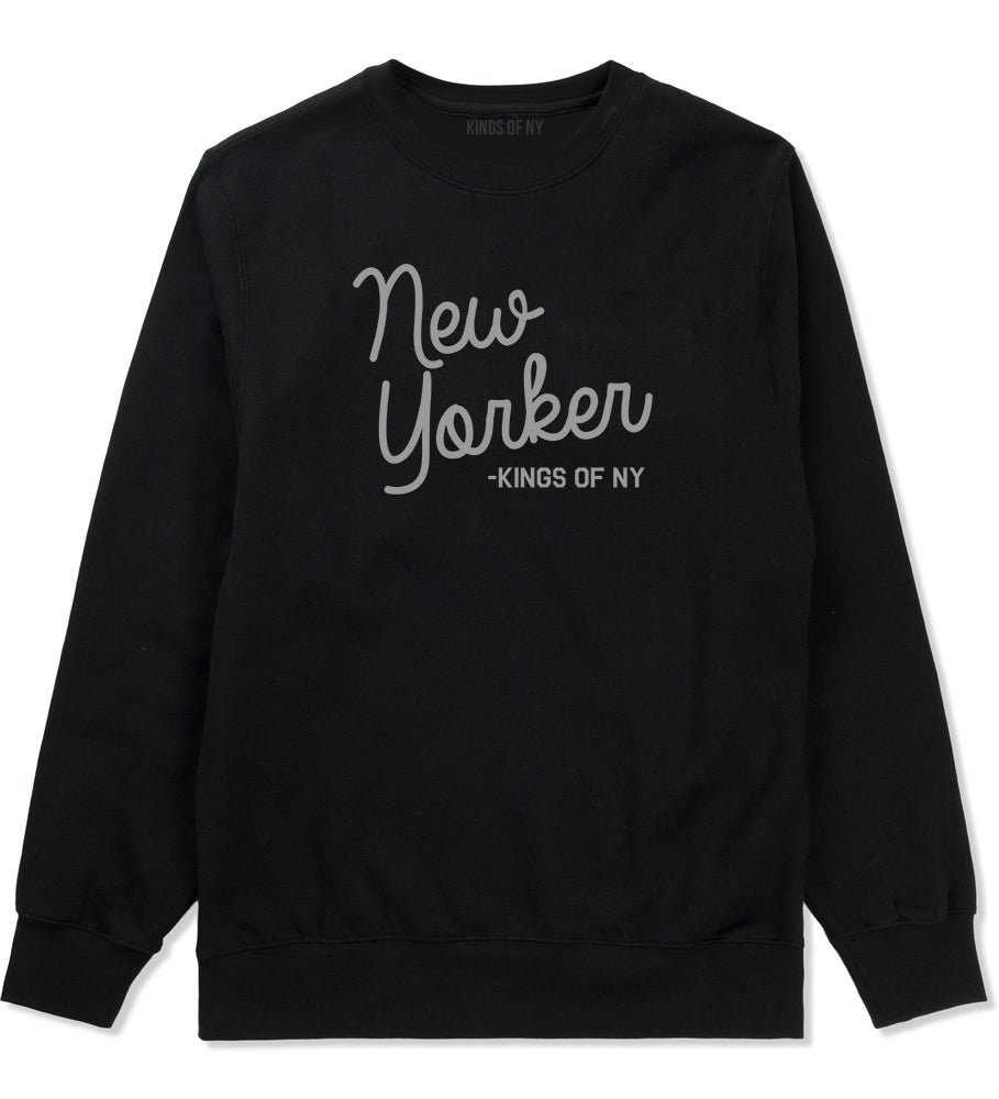 New York Men's Crewneck Sweatshirt in Black