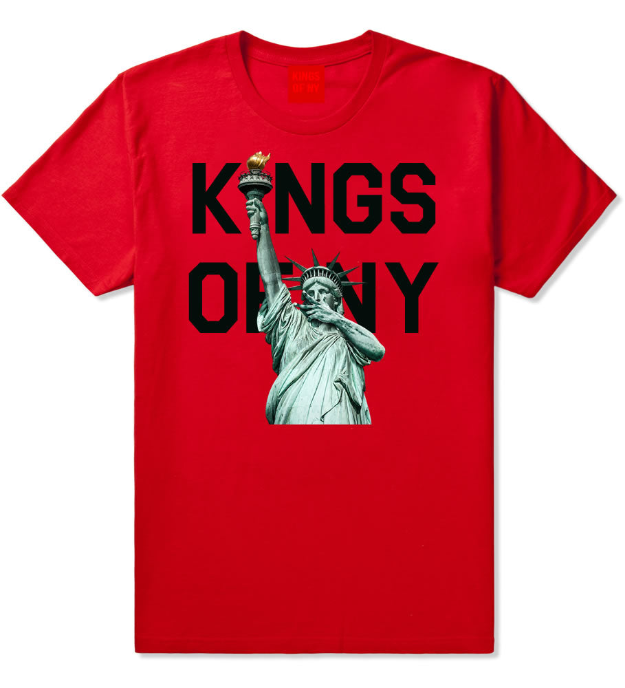 3 Point Statue Of Liberty Men's T-Shirt Red