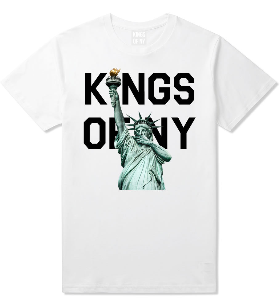 3 Point Statue Of Liberty Men's T-Shirt White