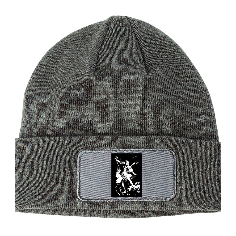 Angel Of Death Winter Knit Adult Beanie Hat Grey