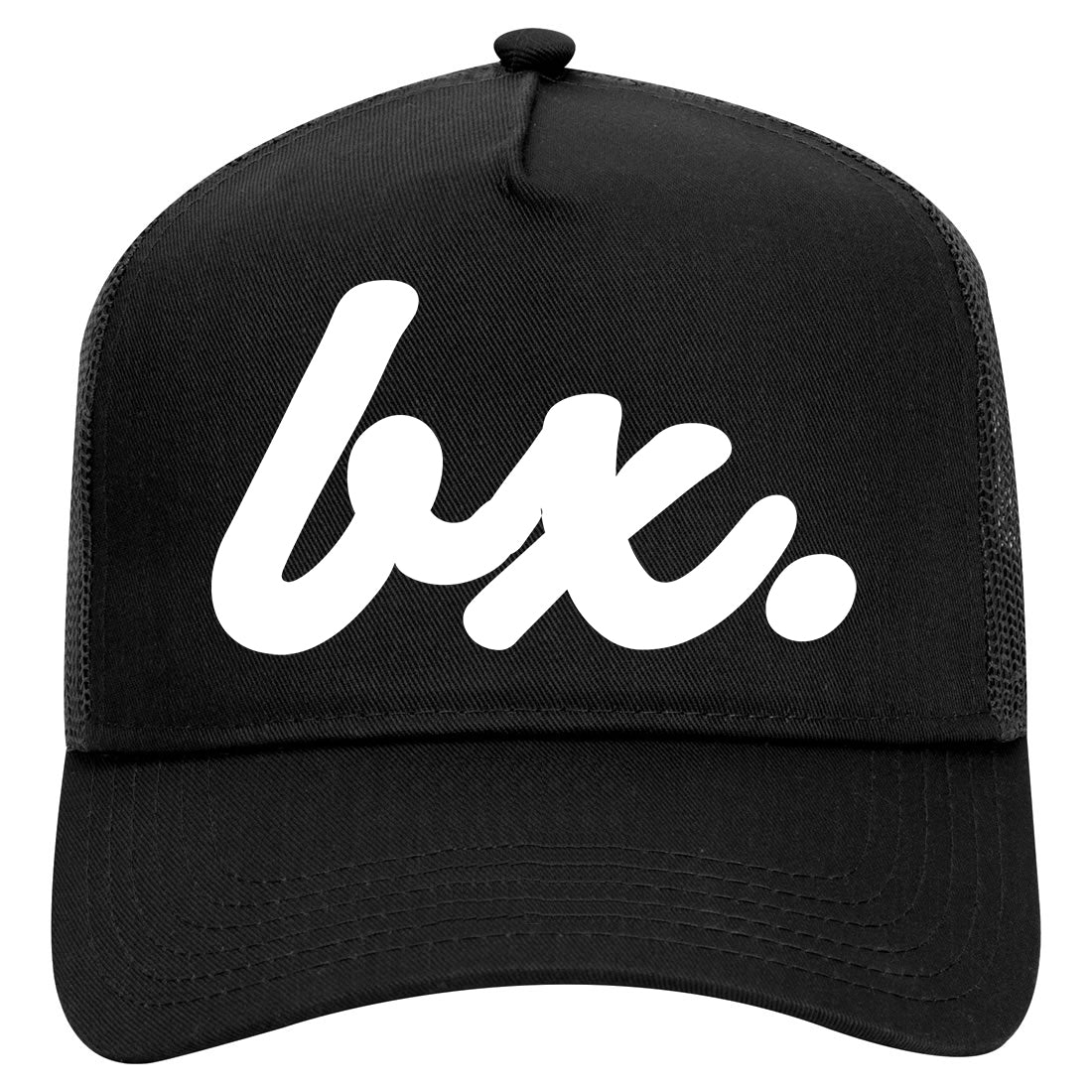 BX Script The Bronx NY Mens Mesh Trucker Hat Black