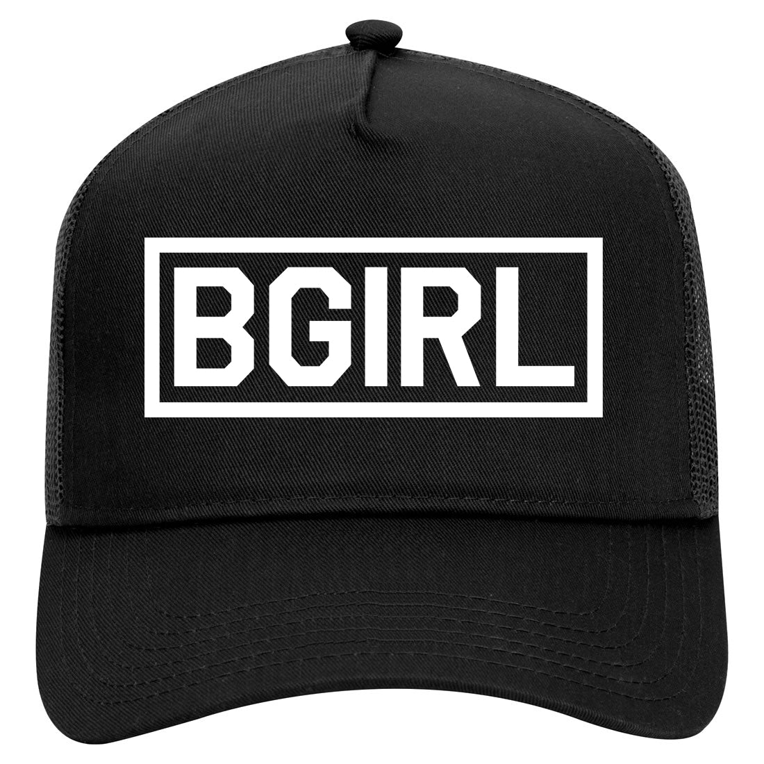 Bgirl Breakdancing Mens Mesh Trucker Hat Black