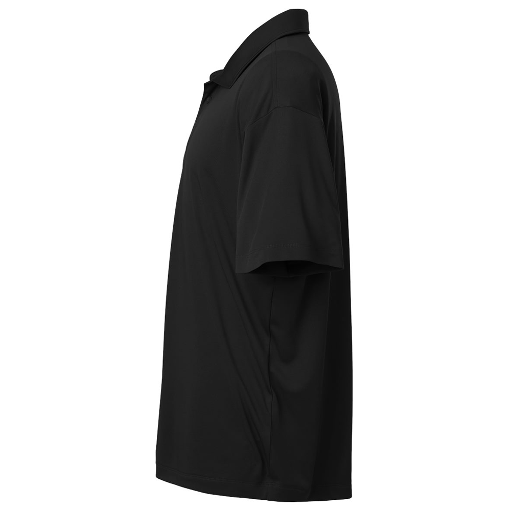 Black Skull And Crossbones Men's Golf Polo Shirt Side