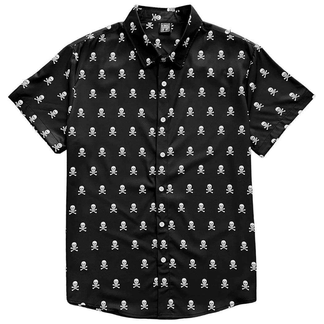 skull dress shirts mens Men's LS Skull Shirt