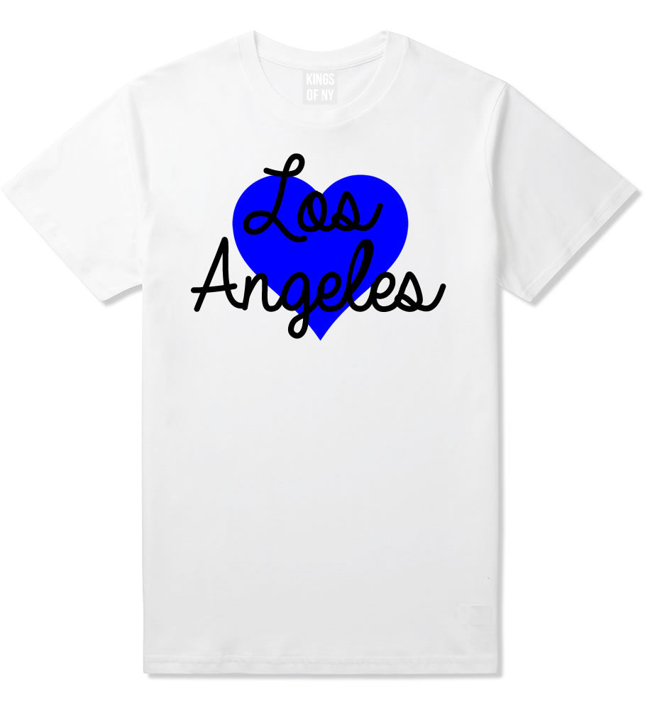 Love Los Angeles California Heart Mens T-Shirt White