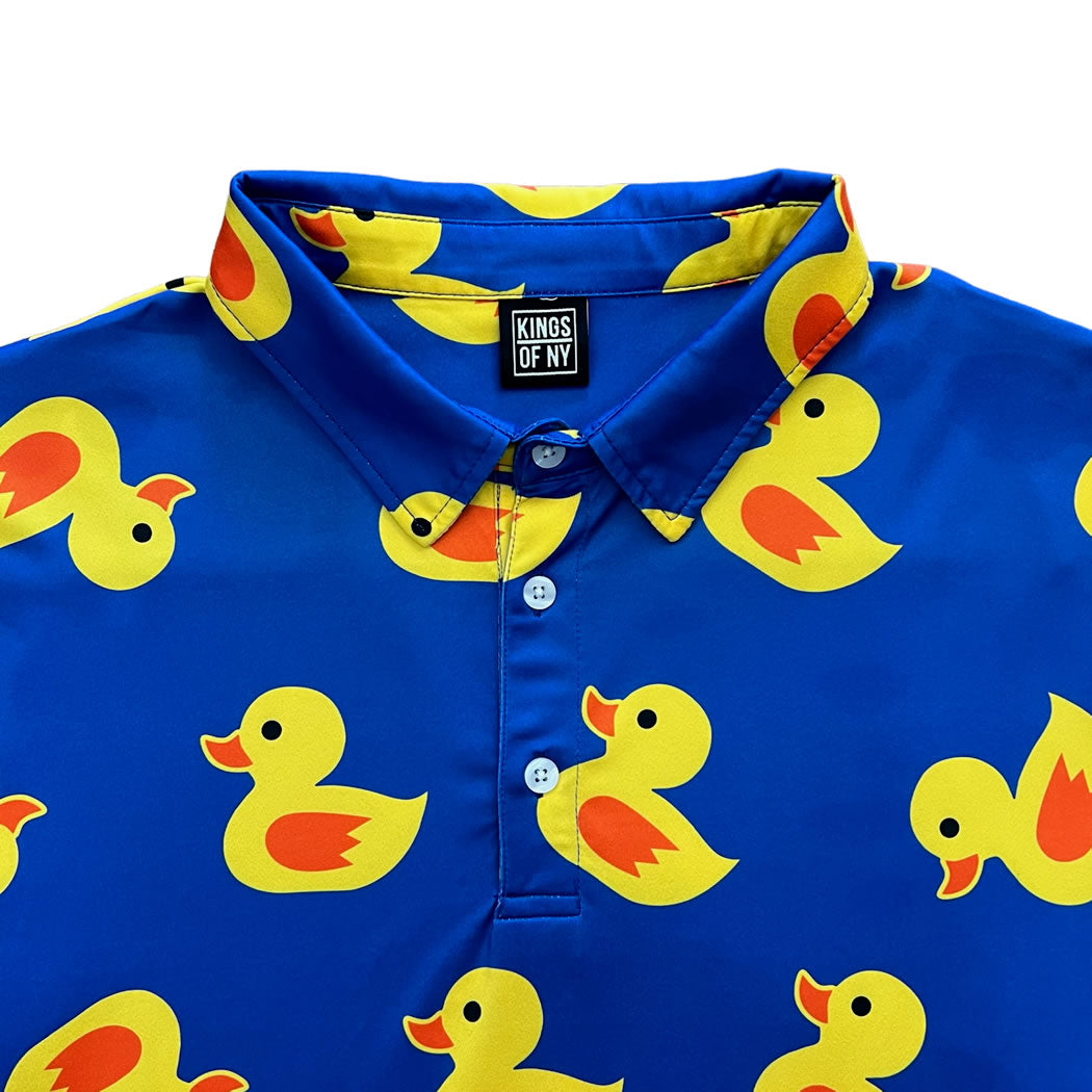 Blue Rubber Duck Men's Polo Golf Shirt