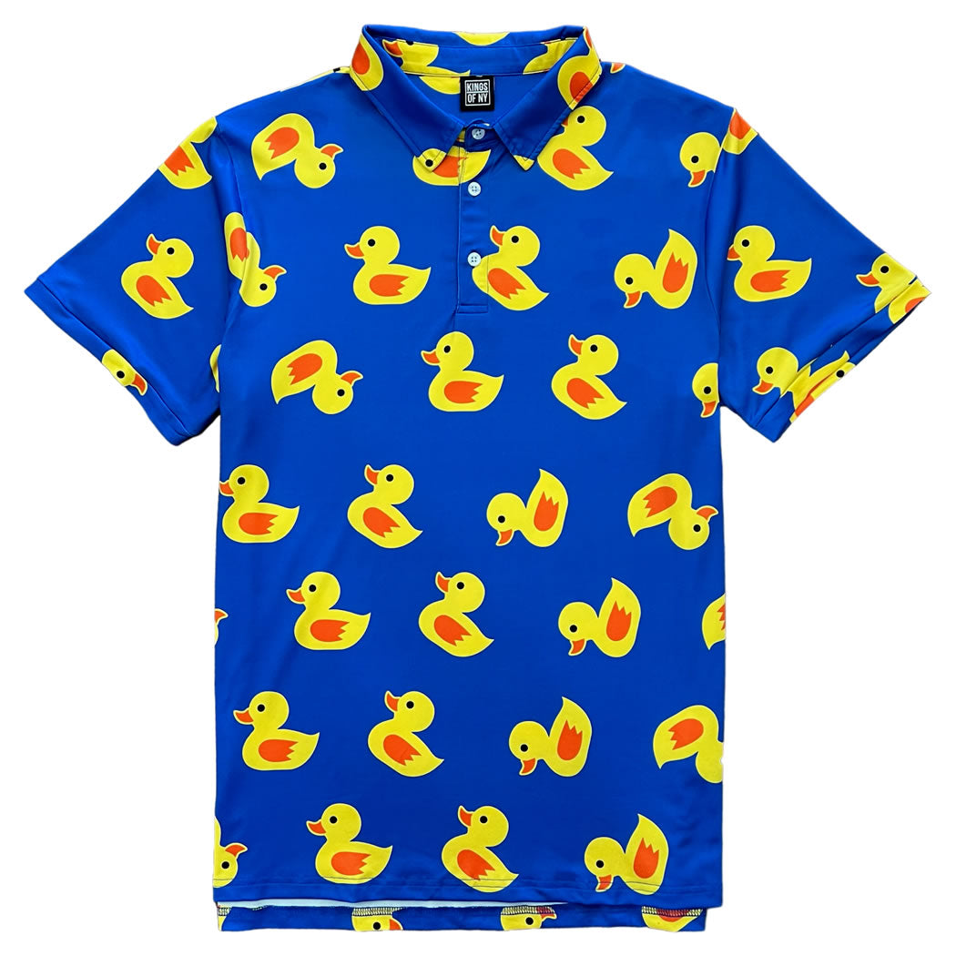 Blue Rubber Duck Men's Polo Golf Shirt