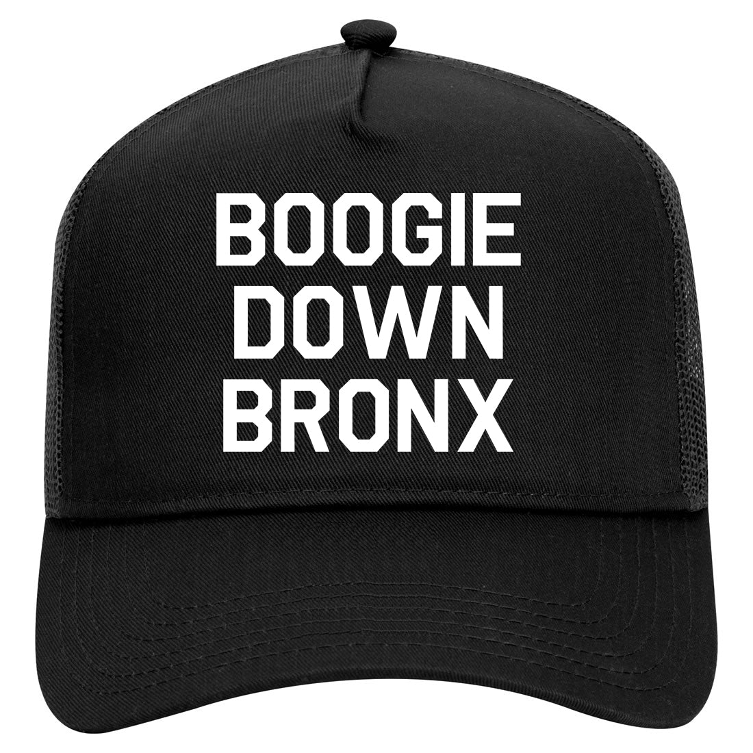 Boogie Down Bronx Mens Mesh Trucker Hat Black