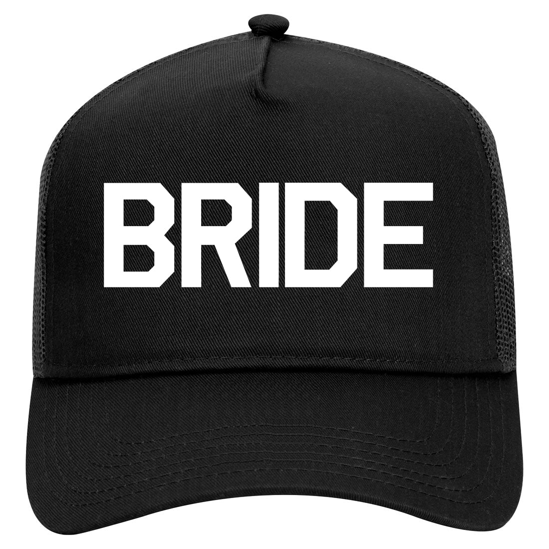 Bride Bachlorette Party Mens Mesh Trucker Hat Black