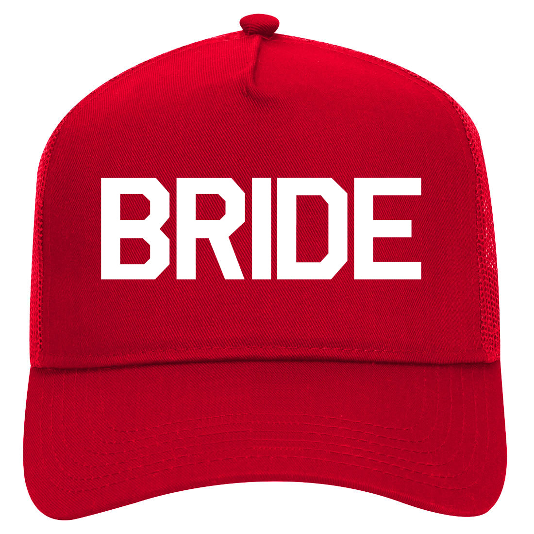 Bride Bachlorette Party Mens Mesh Trucker Hat Red