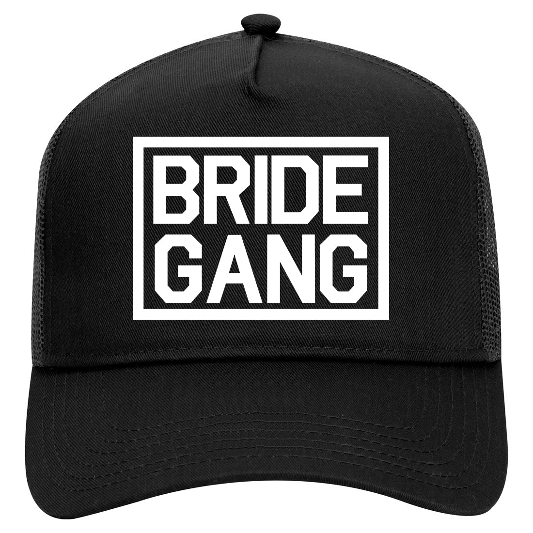 Bride Gang Bachlorette Party Mens Mesh Trucker Hat Black