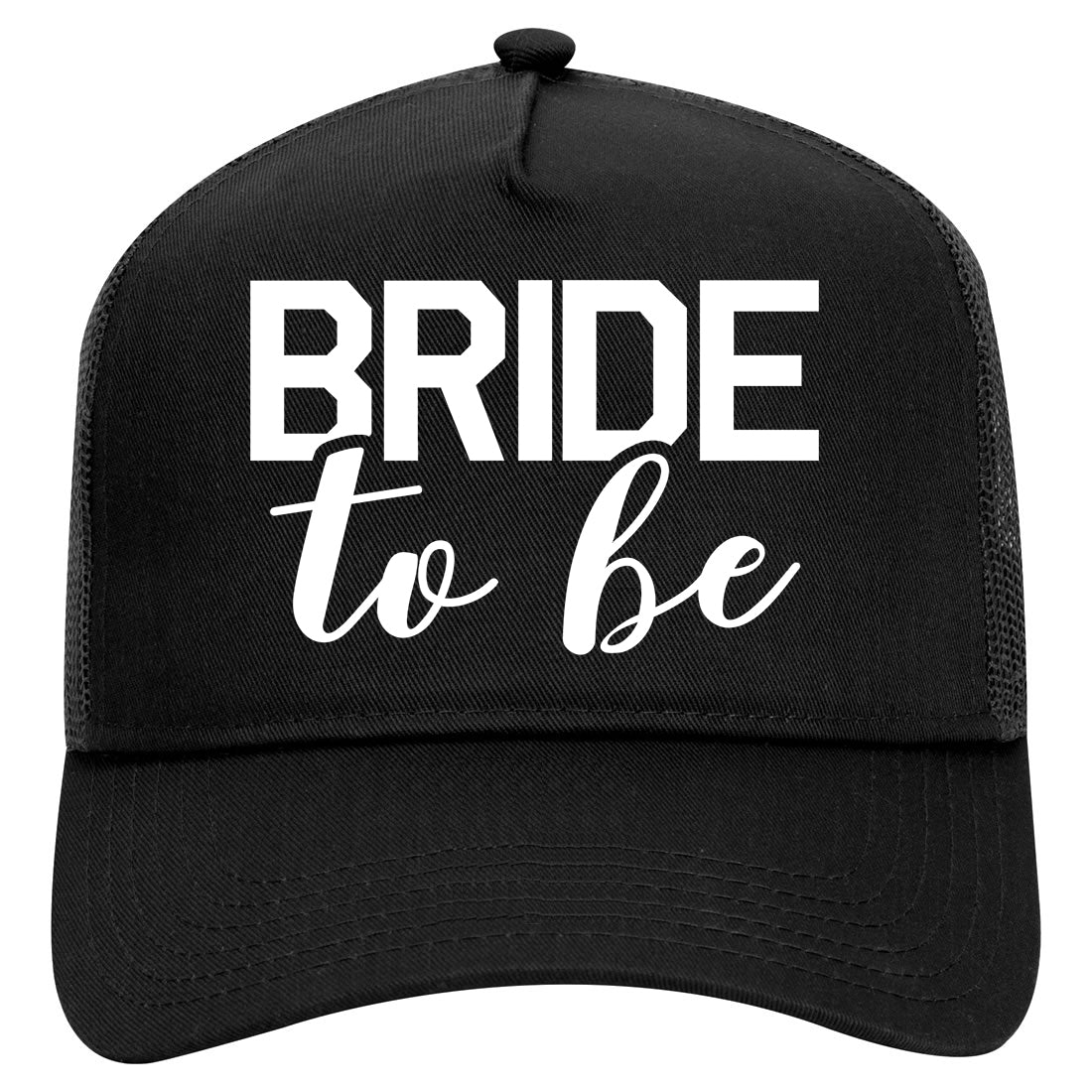 Bride To Be Mens Mesh Trucker Hat Black