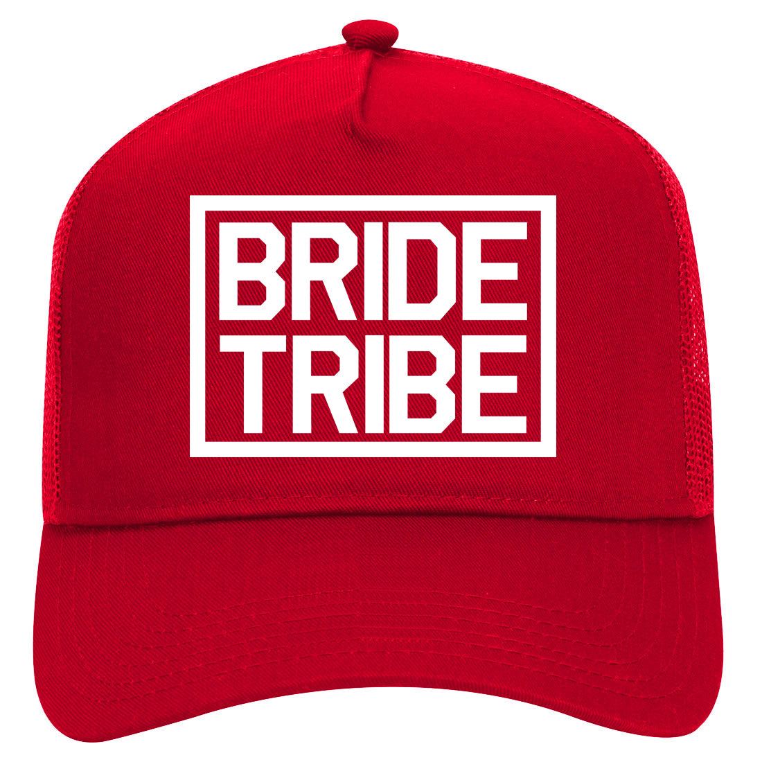 Bride Tribe Bachlorette Party Mens Mesh Trucker Hat Red
