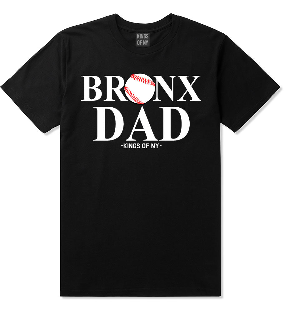 Black Bronx Baseball Dad Men's T-Shirt Father's Day New York Baseball Gift
