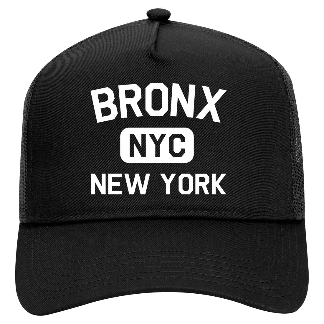 Bronx Gym NYC New York Mens Mesh Trucker Hat Black