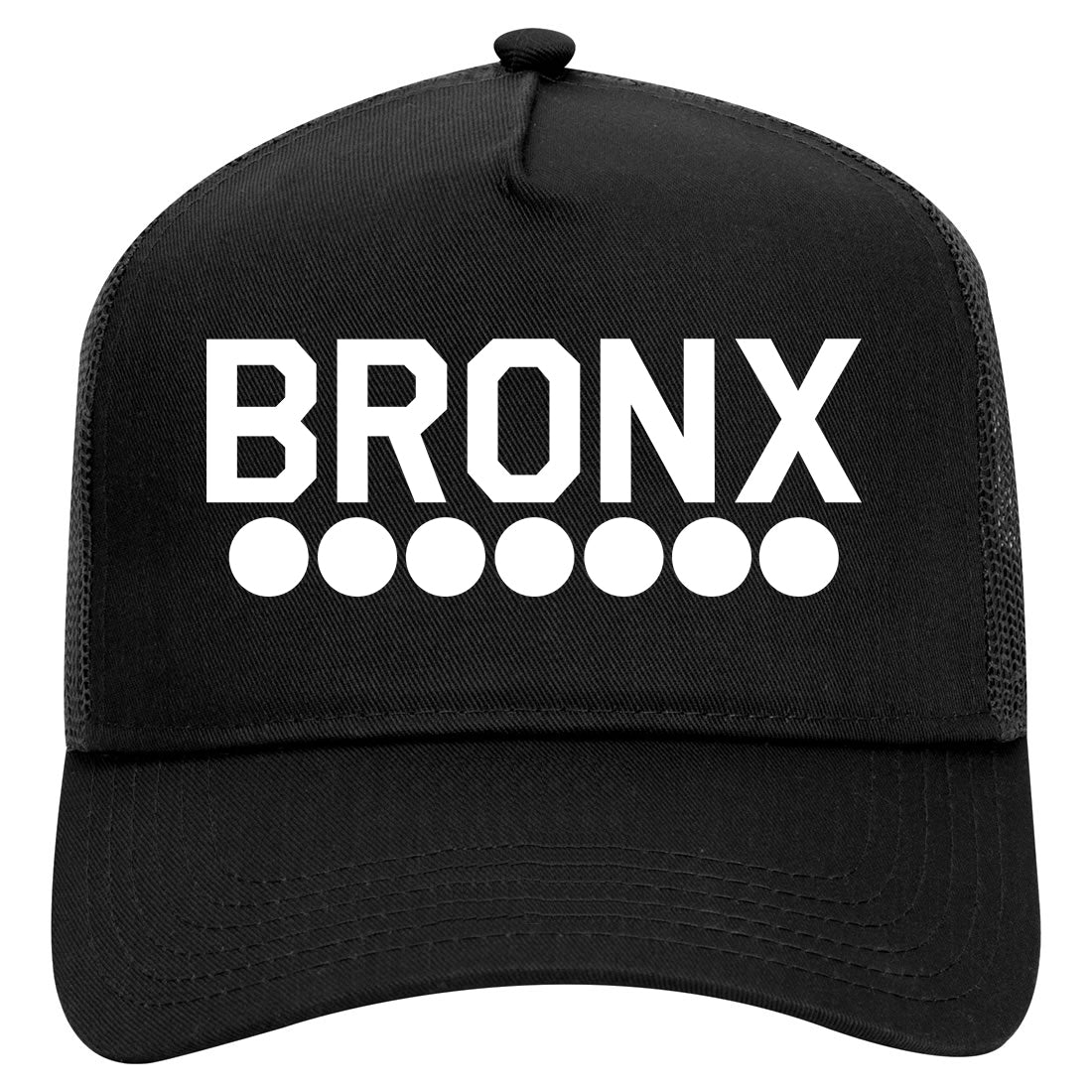 Bronx Transit LogosHAT Mens Mesh Trucker Hat Black
