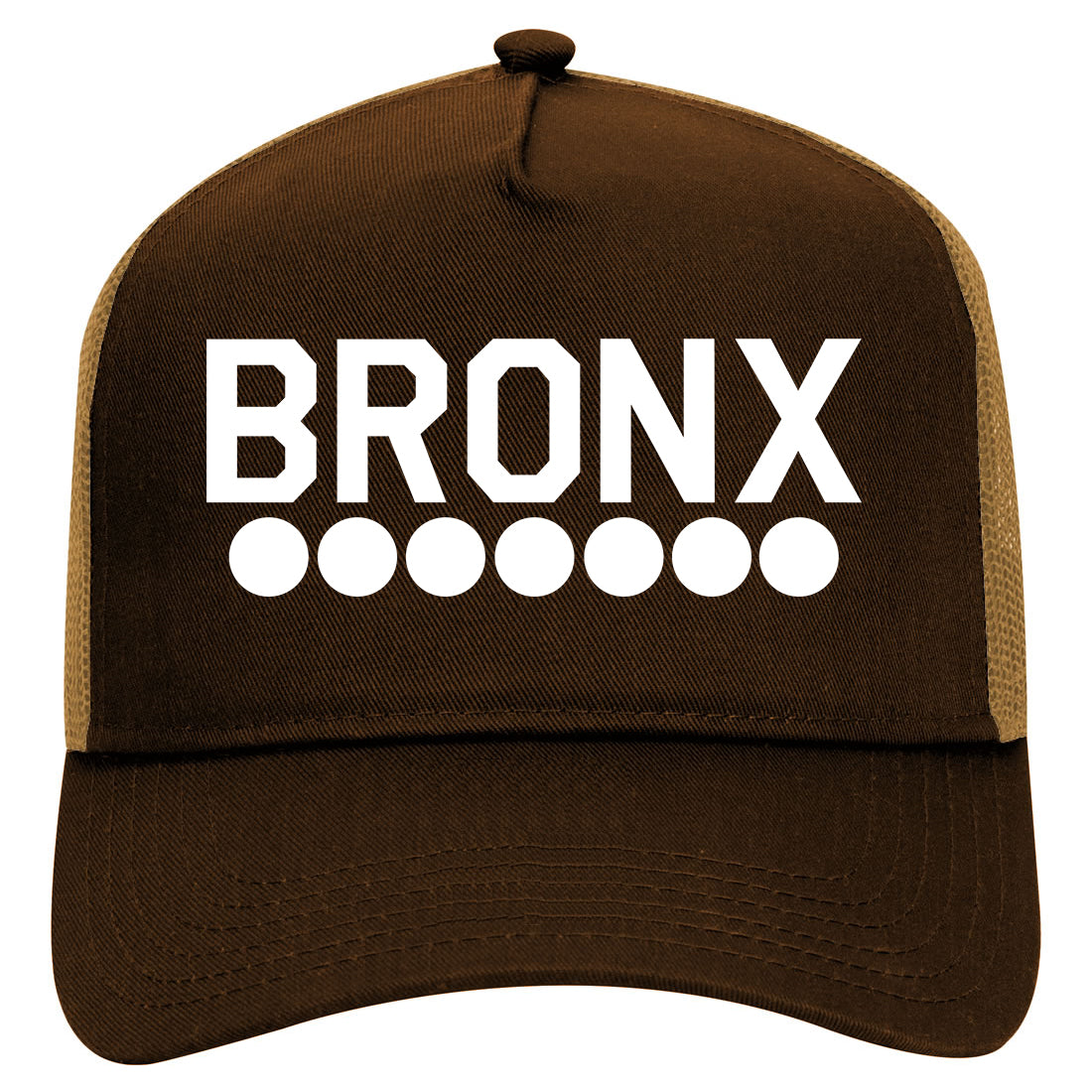 Bronx Transit LogosHAT Mens Mesh Trucker Hat Brown