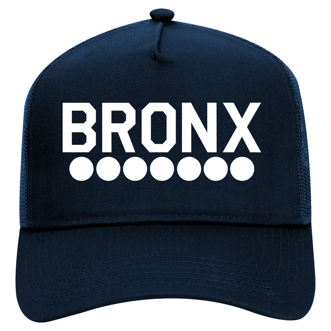 Bronx Transit LogosHAT Mens Mesh Trucker Hat Navy Blue