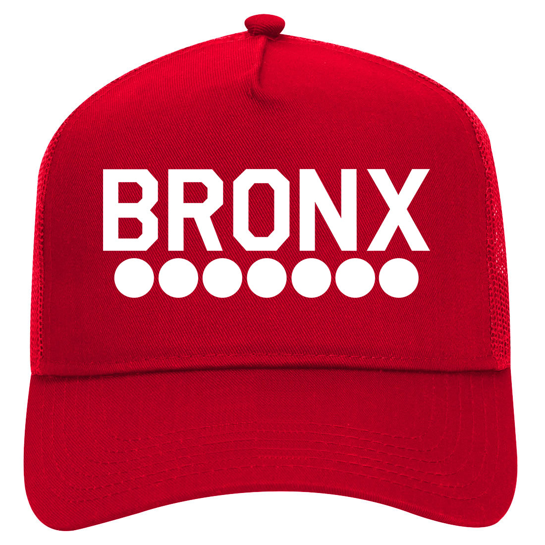 Bronx Transit LogosHAT Mens Mesh Trucker Hat Red