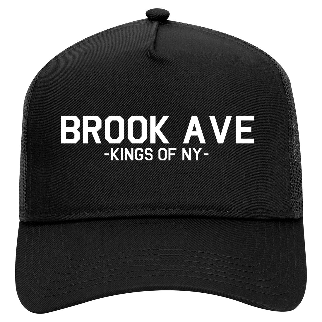 Brook Ave The South Bronx BX Mens Mesh Trucker Hat Black