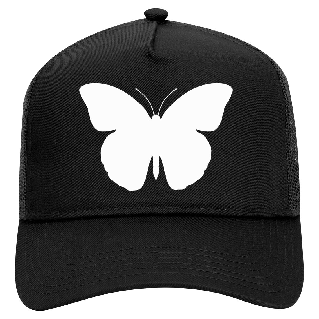 Butterfly Mens Mesh Trucker Hat Black