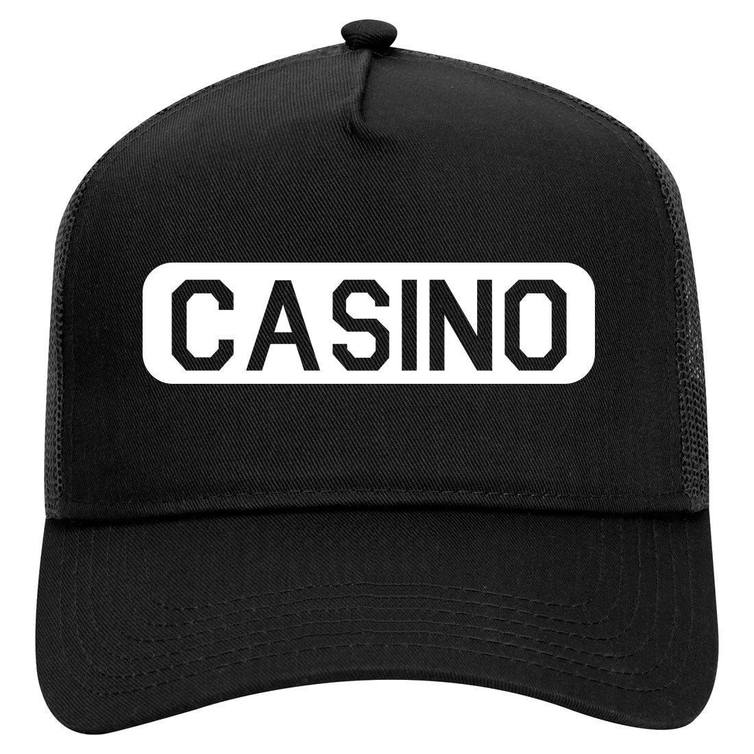 Casino Mens Mesh Trucker Hat Black