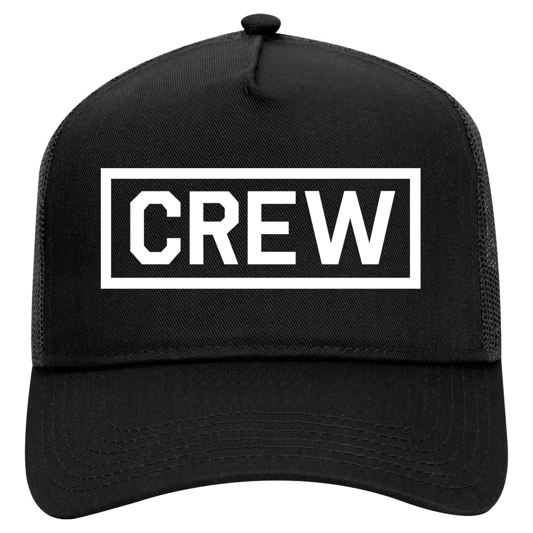 Crew Box Film Movie Mens Mesh Trucker Hat Black