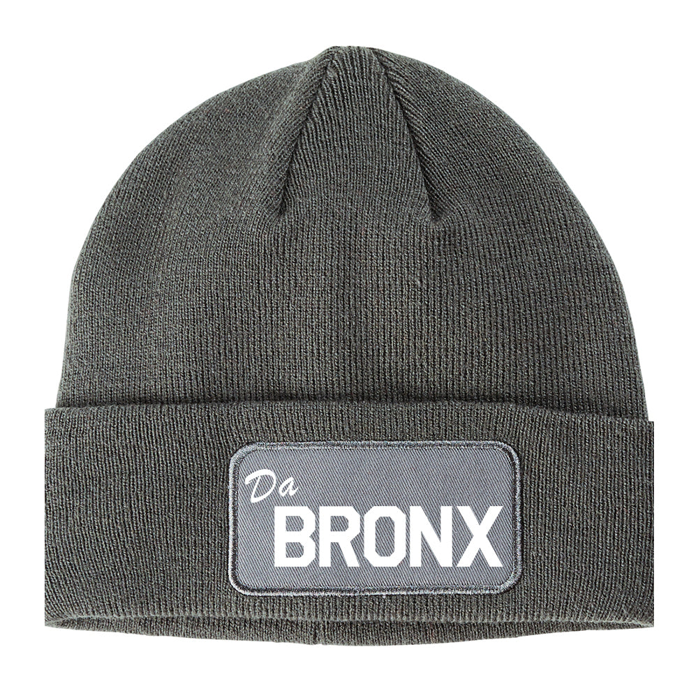 Da Bronx New York Winter Knit Adult Beanie Hat Grey