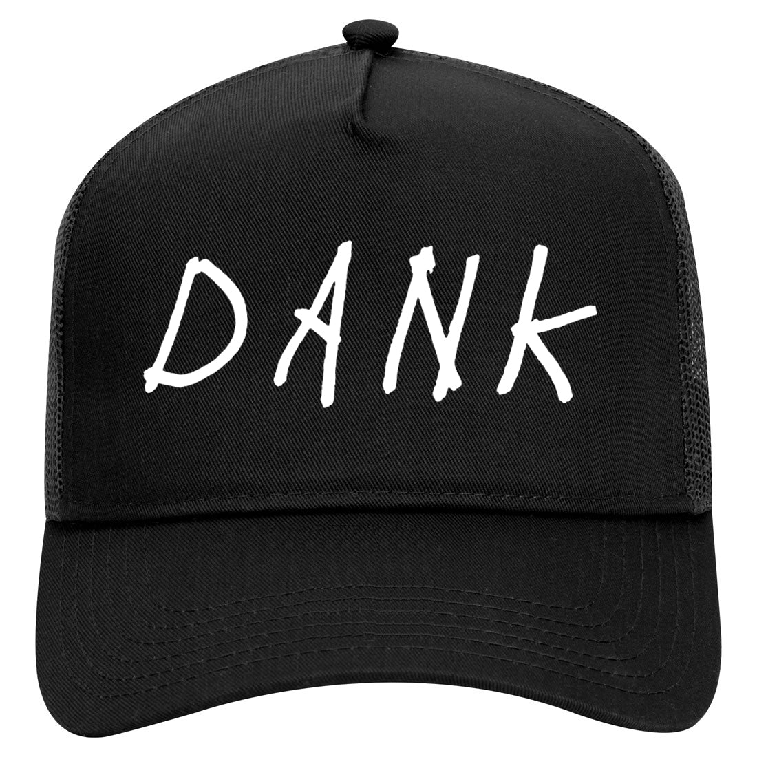 Dank High Mens Mesh Trucker Hat Black