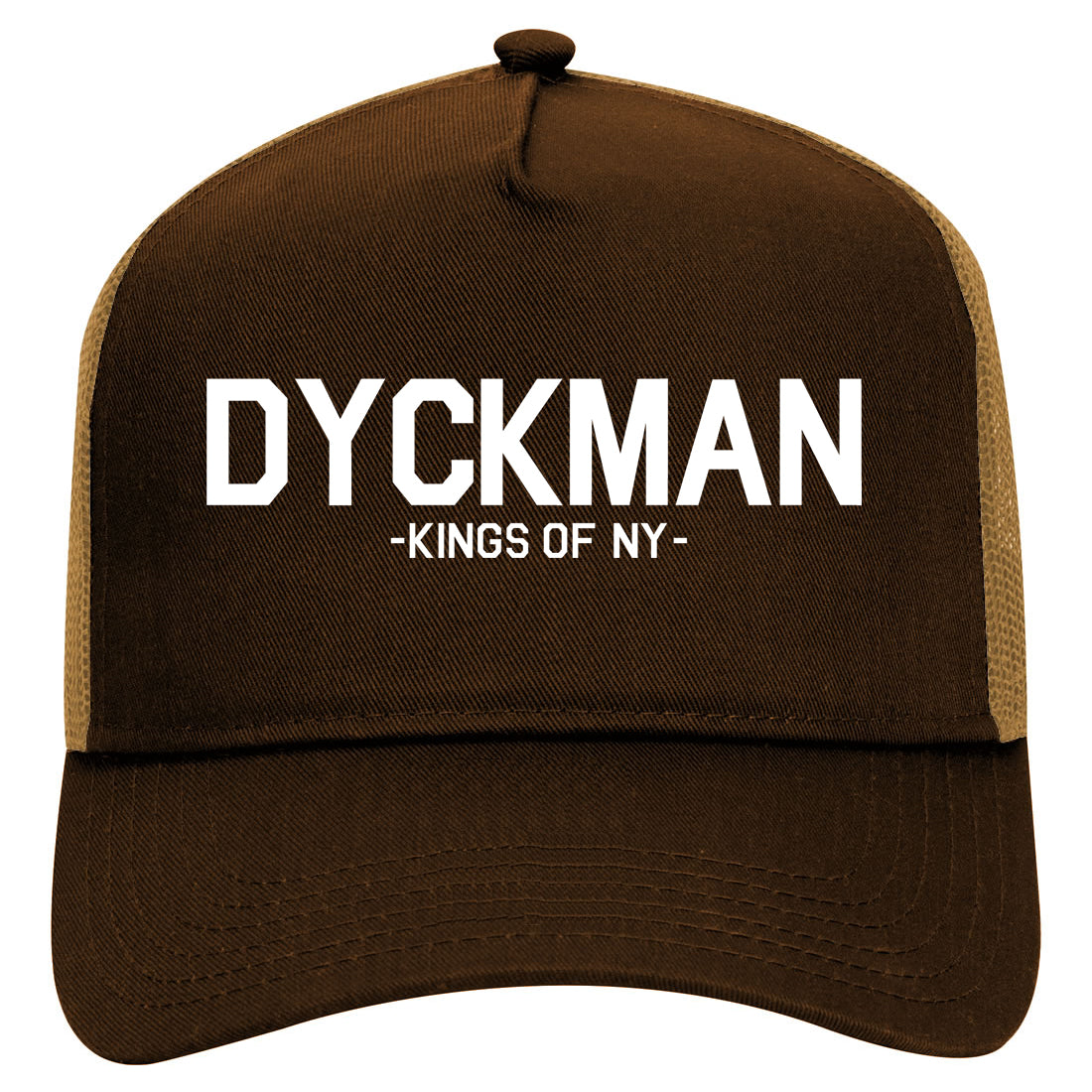 Dyckman Kings Of NY Mens Mesh Trucker Hat Brown