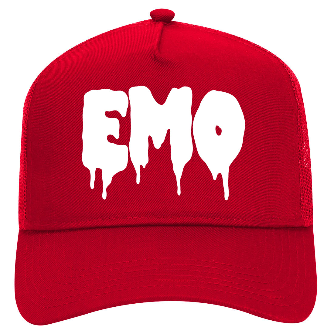 Emo Goth Mens Mesh Trucker Hat Red