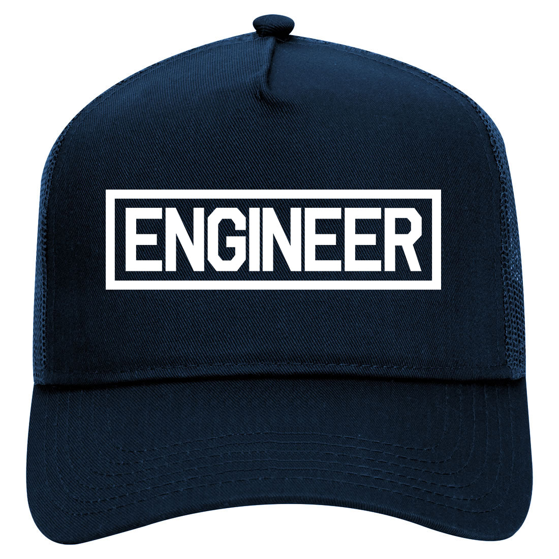 Engineer Occupation Job Mens Mesh Trucker Hat Navy Blue