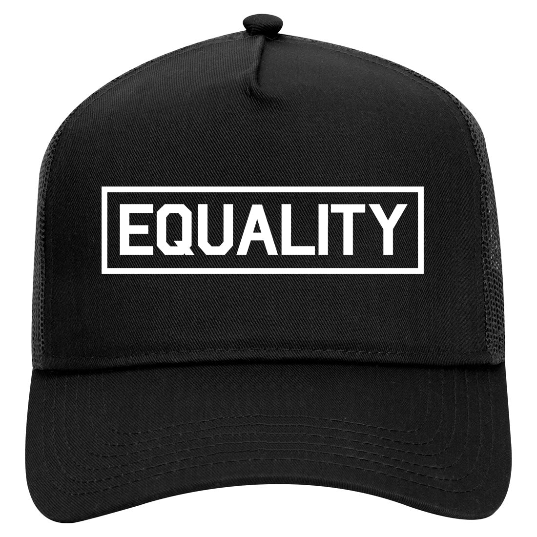 Equality Equal Rights Mens Mesh Trucker Hat Black