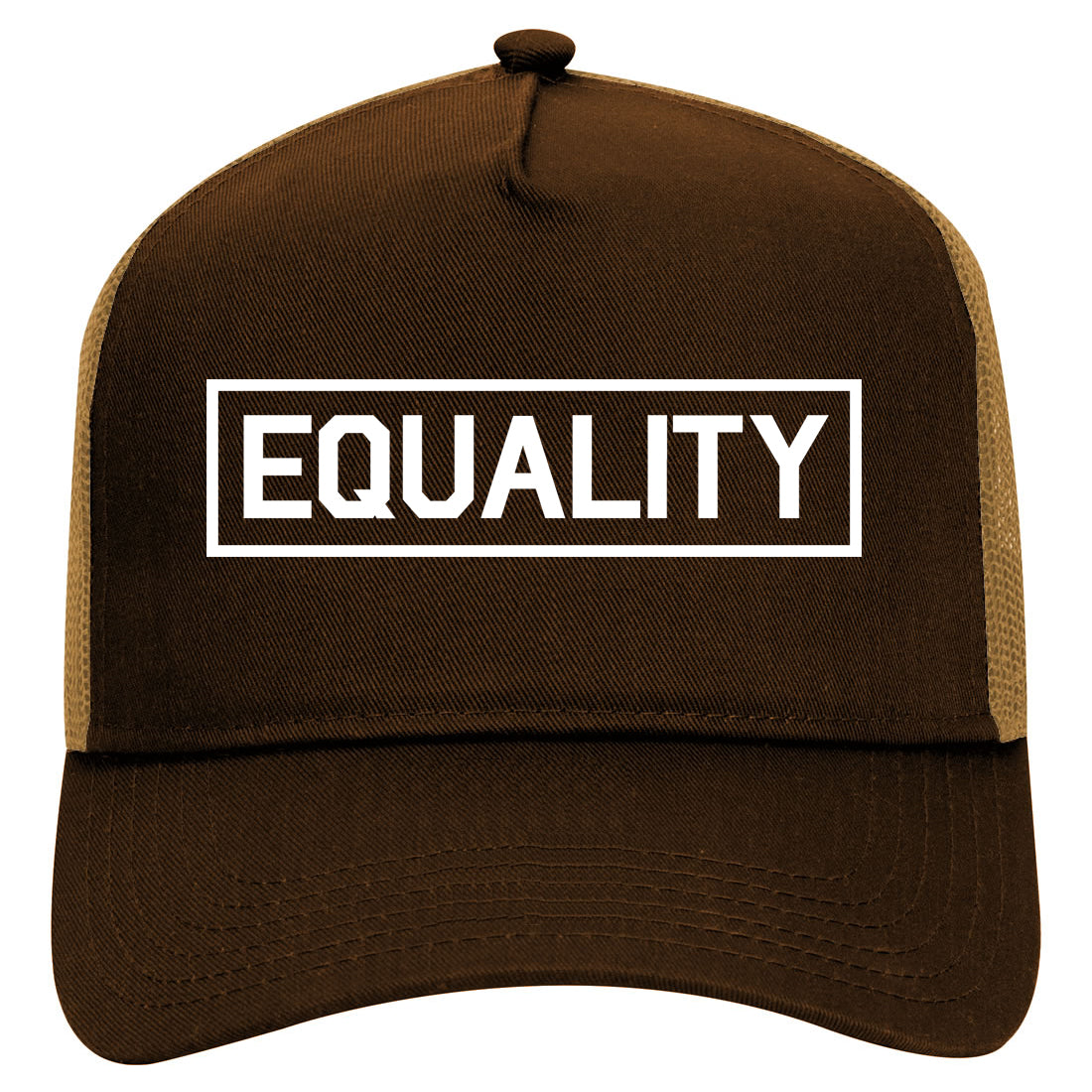 Equality Equal Rights Mens Mesh Trucker Hat Brown