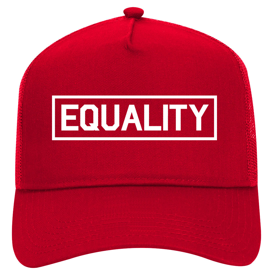 Equality Equal Rights Mens Mesh Trucker Hat Red