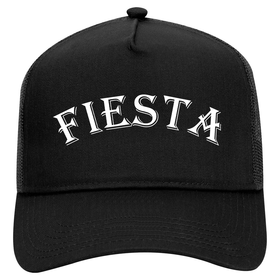 Fiesta Party Cinco De Mayo2 Mens Mesh Trucker Hat Black