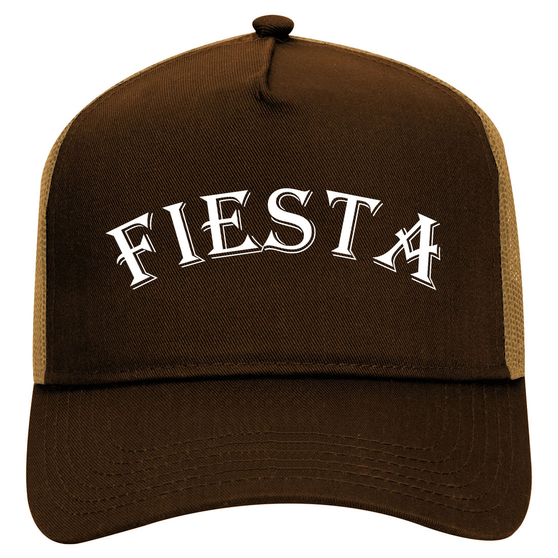 Fiesta Party Cinco De Mayo2 Mens Mesh Trucker Hat Brown