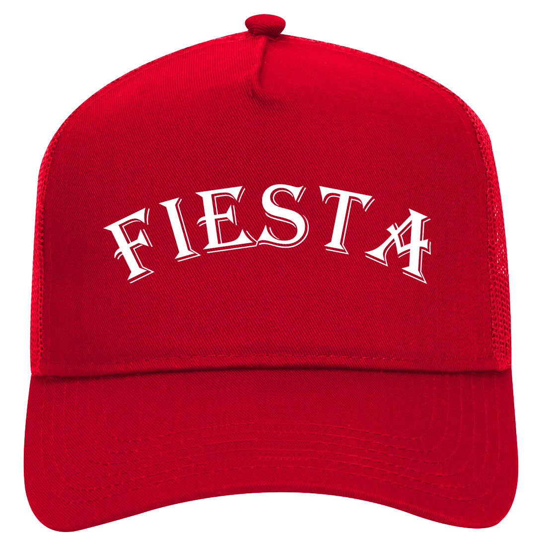 Fiesta Party Cinco De Mayo2 Mens Mesh Trucker Hat Red
