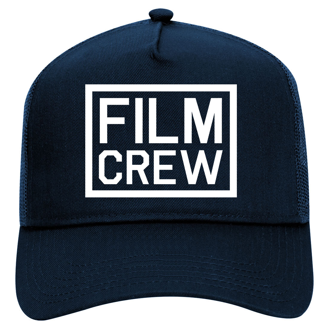 Film Crew Mens Mesh Trucker Hat Navy Blue