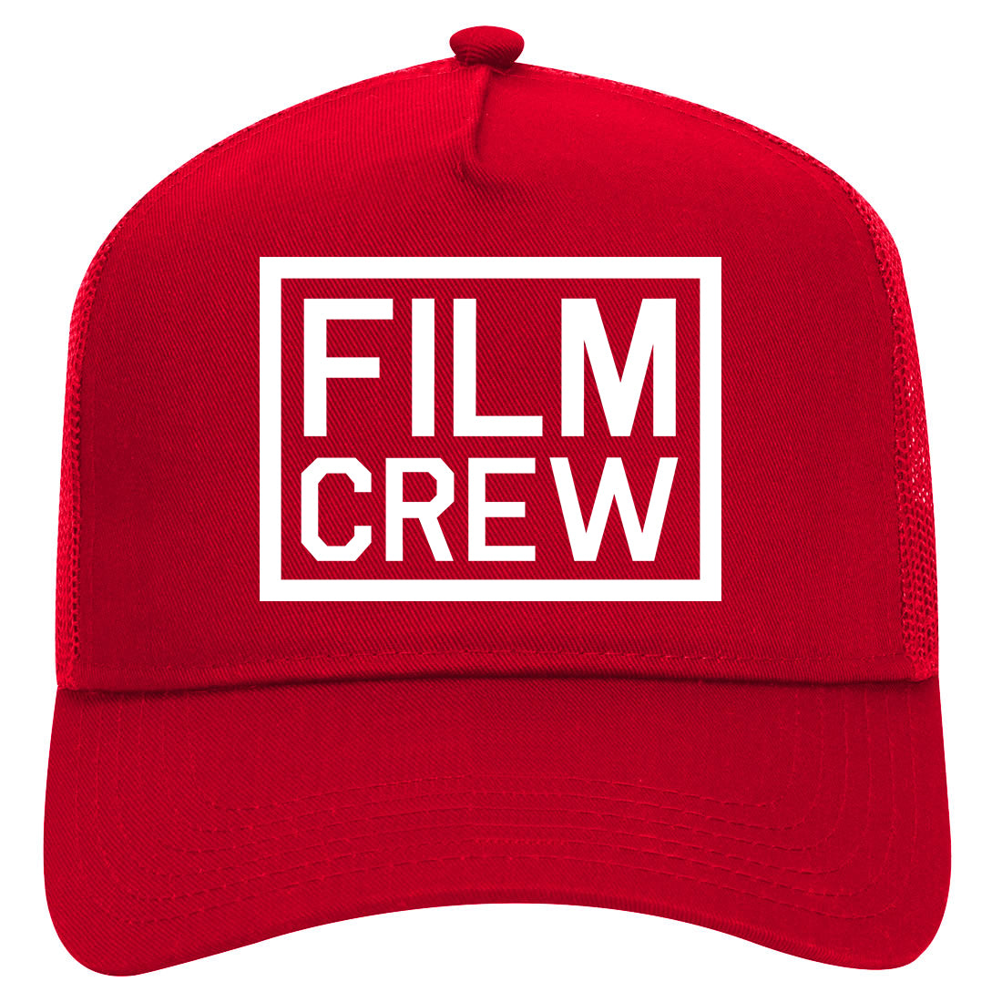 Film Crew Mens Mesh Trucker Hat Red