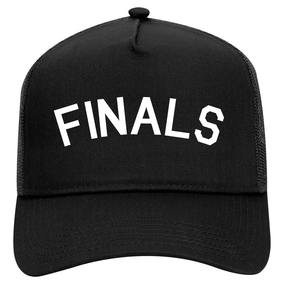 Finals Sports Mens Mesh Trucker Hat Black