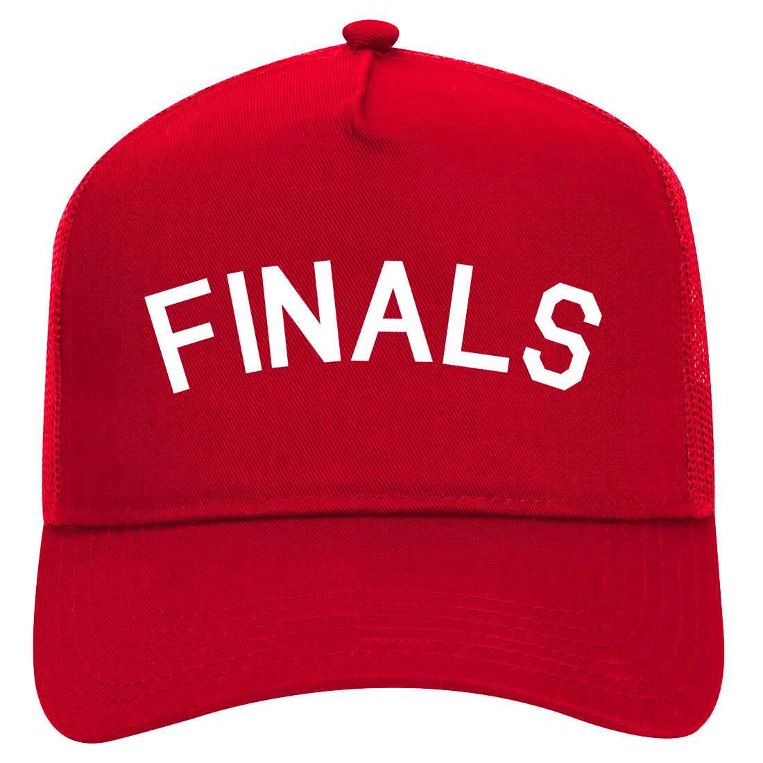 Finals Sports Mens Mesh Trucker Hat Red