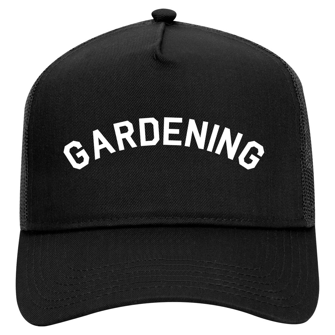 Gardening Garden Mens Mesh Trucker Hat Black