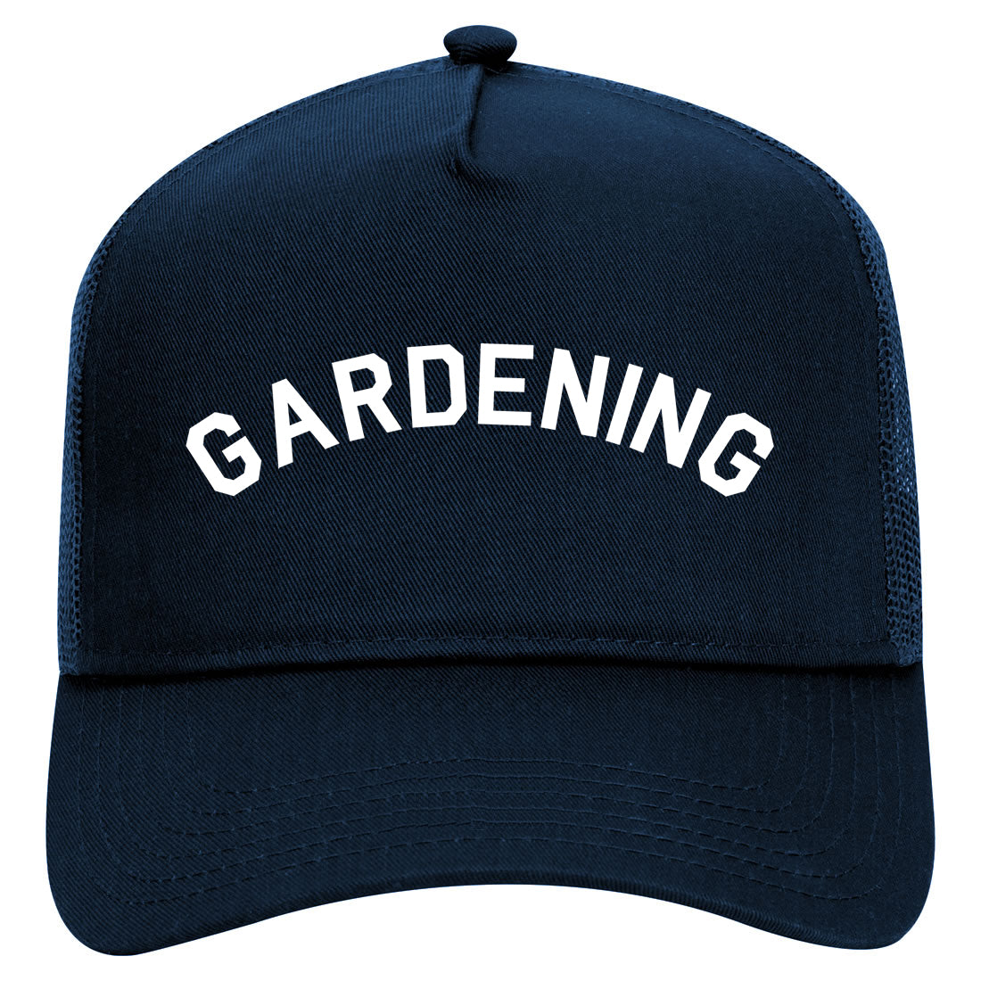 Gardening Garden Mens Mesh Trucker Hat Navy Blue