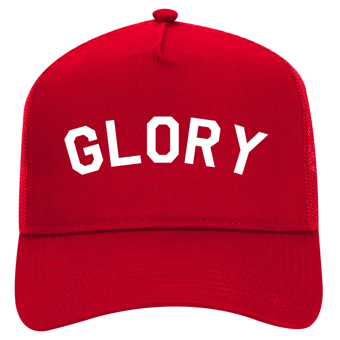 Glory Arch Religious Mens Mesh Trucker Hat Red