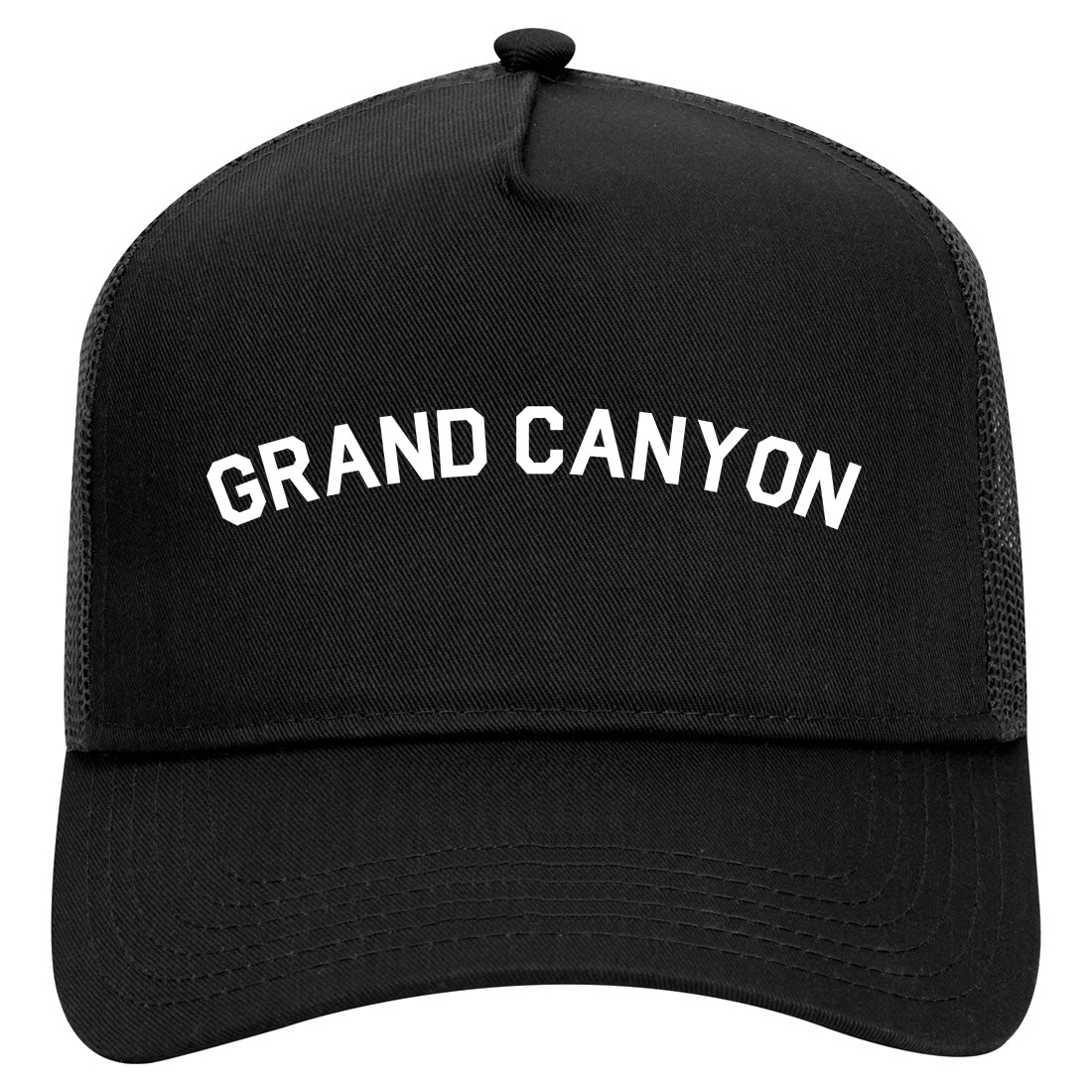Grand Canyon Mens Mesh Trucker Hat Black