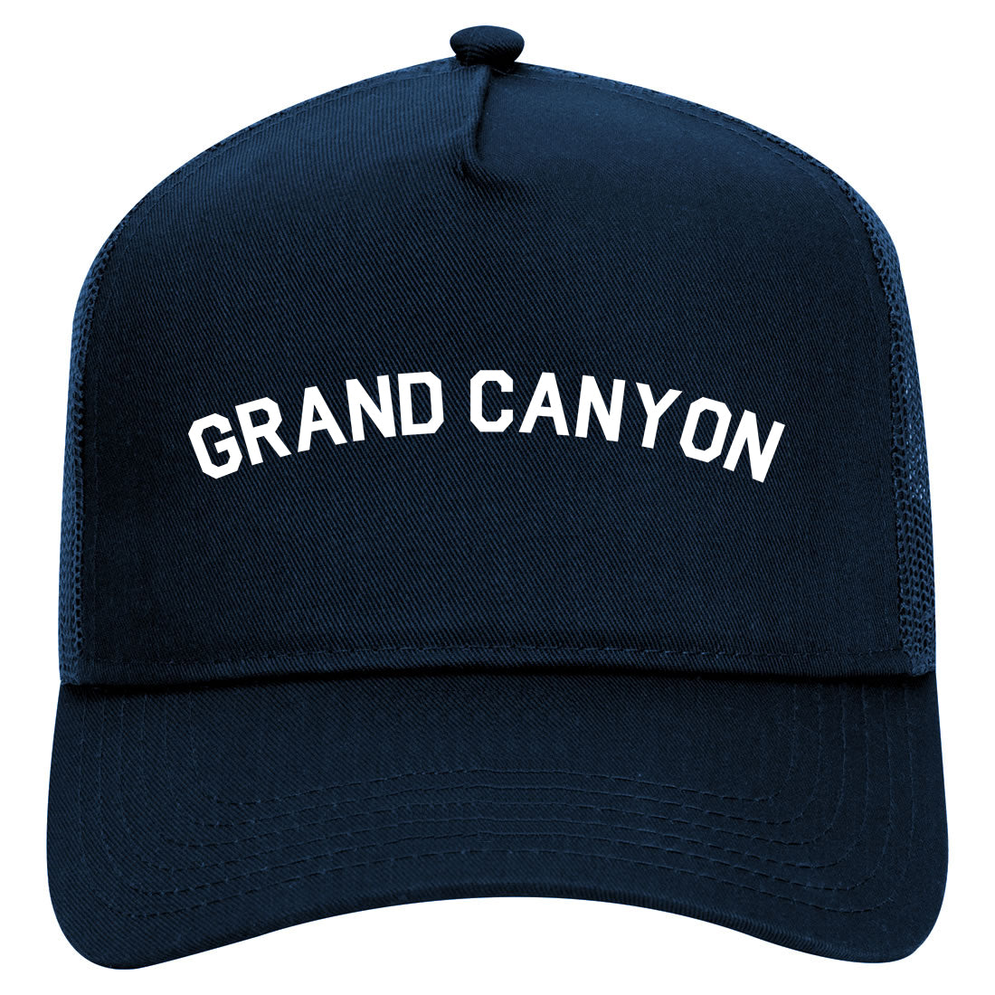 Grand Canyon Mens Mesh Trucker Hat Navy Blue