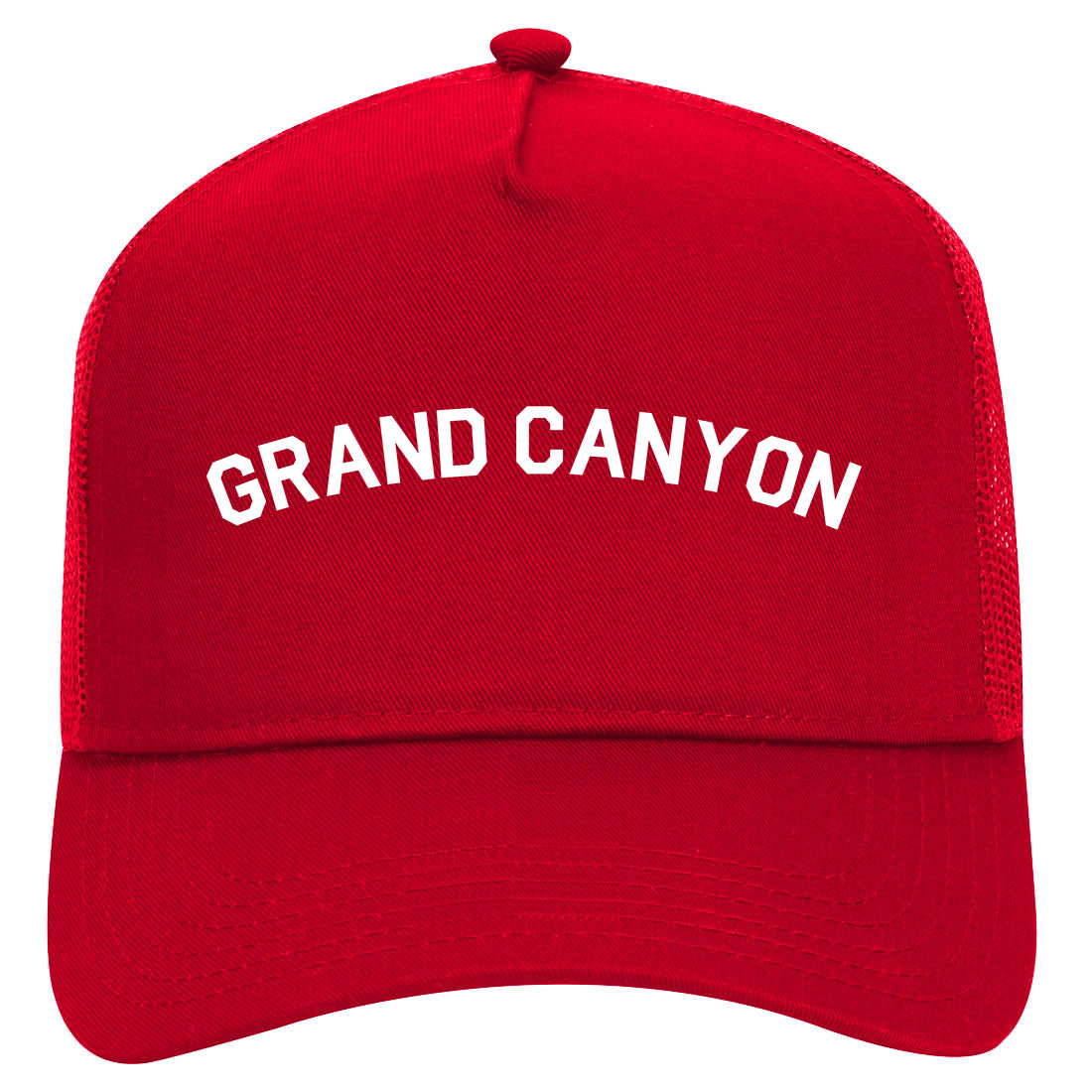 Grand Canyon Mens Mesh Trucker Hat Red