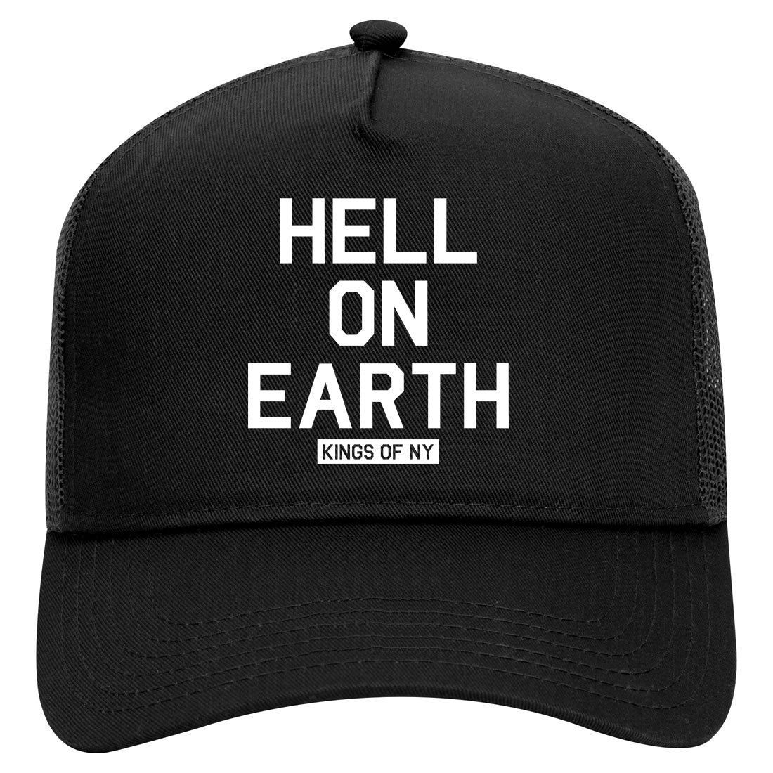 Hell On Earth Mobb Mens Mesh Trucker Hat Black