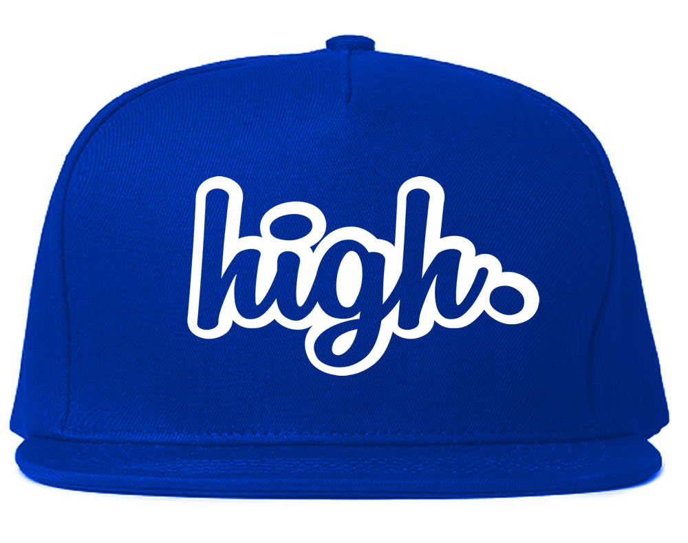 HIgh Weed Snapback Hat Royal Blue